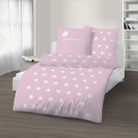 Renforce Bettwäsche 2tlg. 135/200 cm 47889-450 Glückssterne rose Renforce Bettwäsche 2tlg. 135/200 cm 47889-450 Glückssterne rose