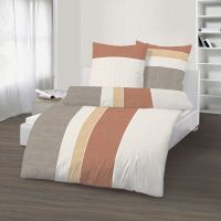 Biber Bettwäsche 2tlg. 155/220 cm 18111-400 terra gold Biber Bettwäsche 2tlg. 155/220 cm 18111-400 terra gold