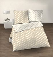 Renforce Bettwäsche 2tlg. 155/220 cm 1855-2 Sterne sand WENDE Renforce Bettwäsche 2tlg. 155/220 cm 1855-2 Sterne sand WENDE