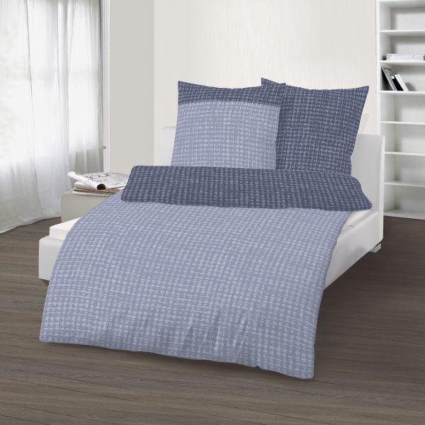 Biber Bettwäsche 2tlg. 135/200 cm 18097-526_527 deep blue