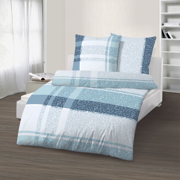 Biber Bettwäsche 2tlg. 135/200 cm 47847-626 aquamarin