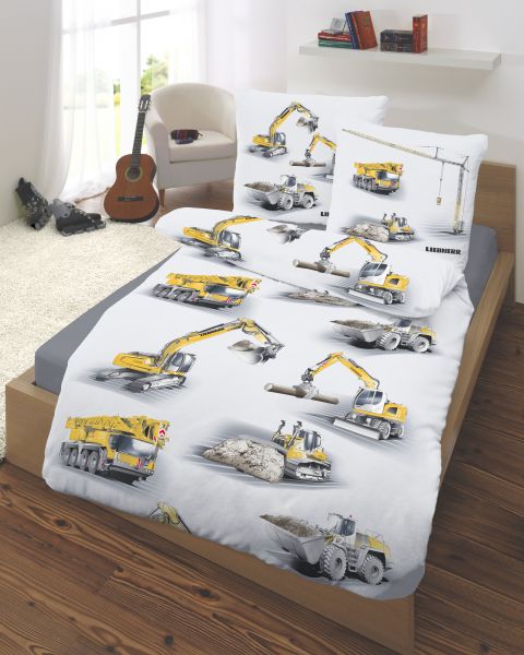 Biber Bettwäsche 2tlg. 135/200 cm 47863-1 Liebherr silber