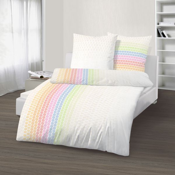 Renforce Bettwäsche 2tlg. 155/220 cm 104003-400 Regenbogen